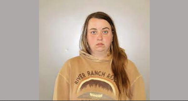 Person with fair skin and long hair dressed in a brown hoodie stands still against a neutral background for a portrait-style image.